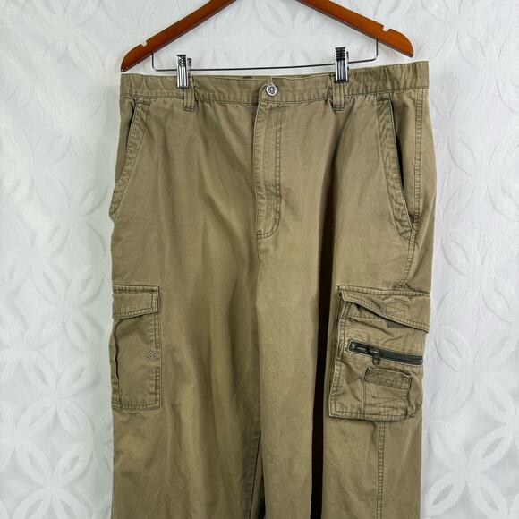Carhartt Tall Force Tappen Cargo Pants Relaxed Fit Dark Khaki Mens Size XLT - Picture 5 of 16
